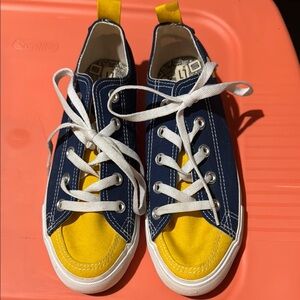 Stylish Kids Sneakers in Blue and Yellow
